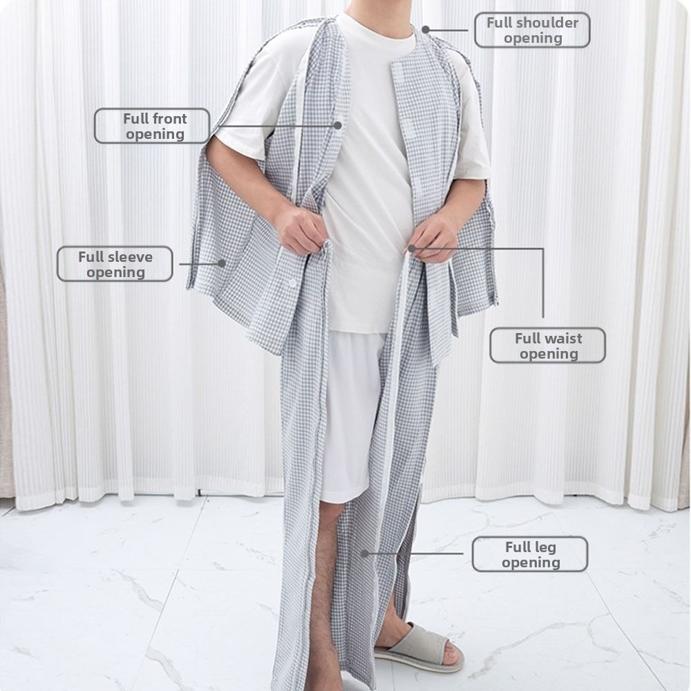 Skincare Basic - Convenient Bedridden Elderly Care Clothing Washable