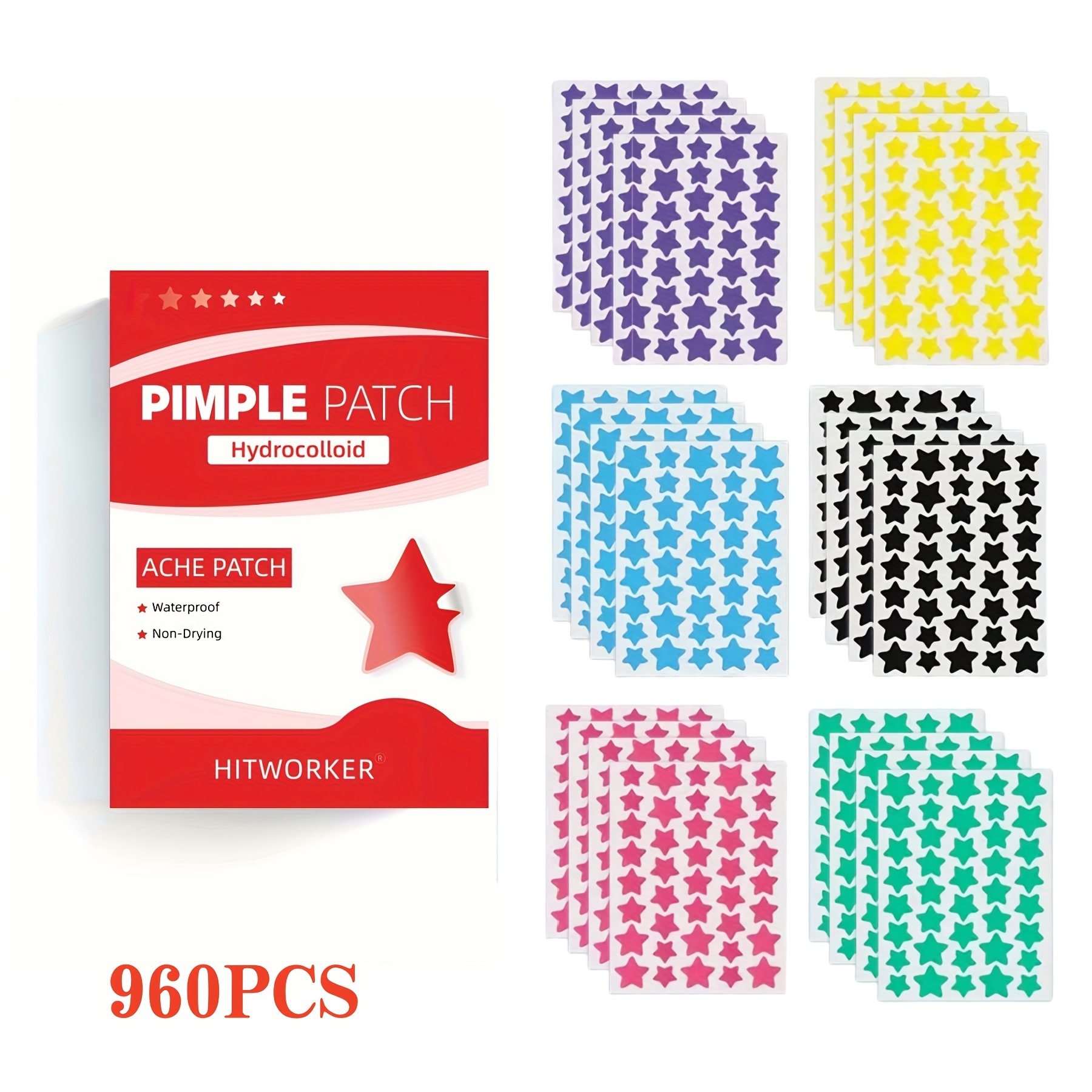 240/720/960 pcs 6-Color Star P - Skincare Acne 评论和价格