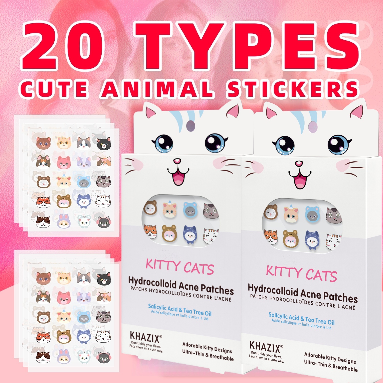 100 new cartoon facial acne pa - Skincare Acne 评论和价格