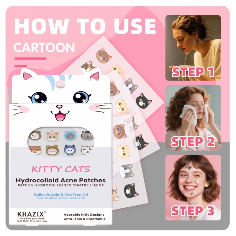 100 new cartoon facial acne pa - Skincare Acne 评论和价格