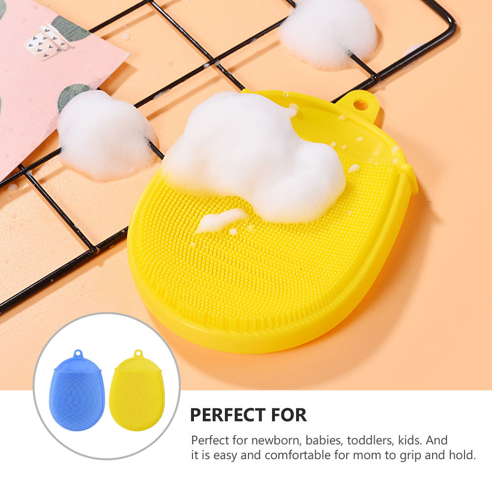 2Pcs Baby Silicone Bath Brush  - Skincare Newborn 评论和价格