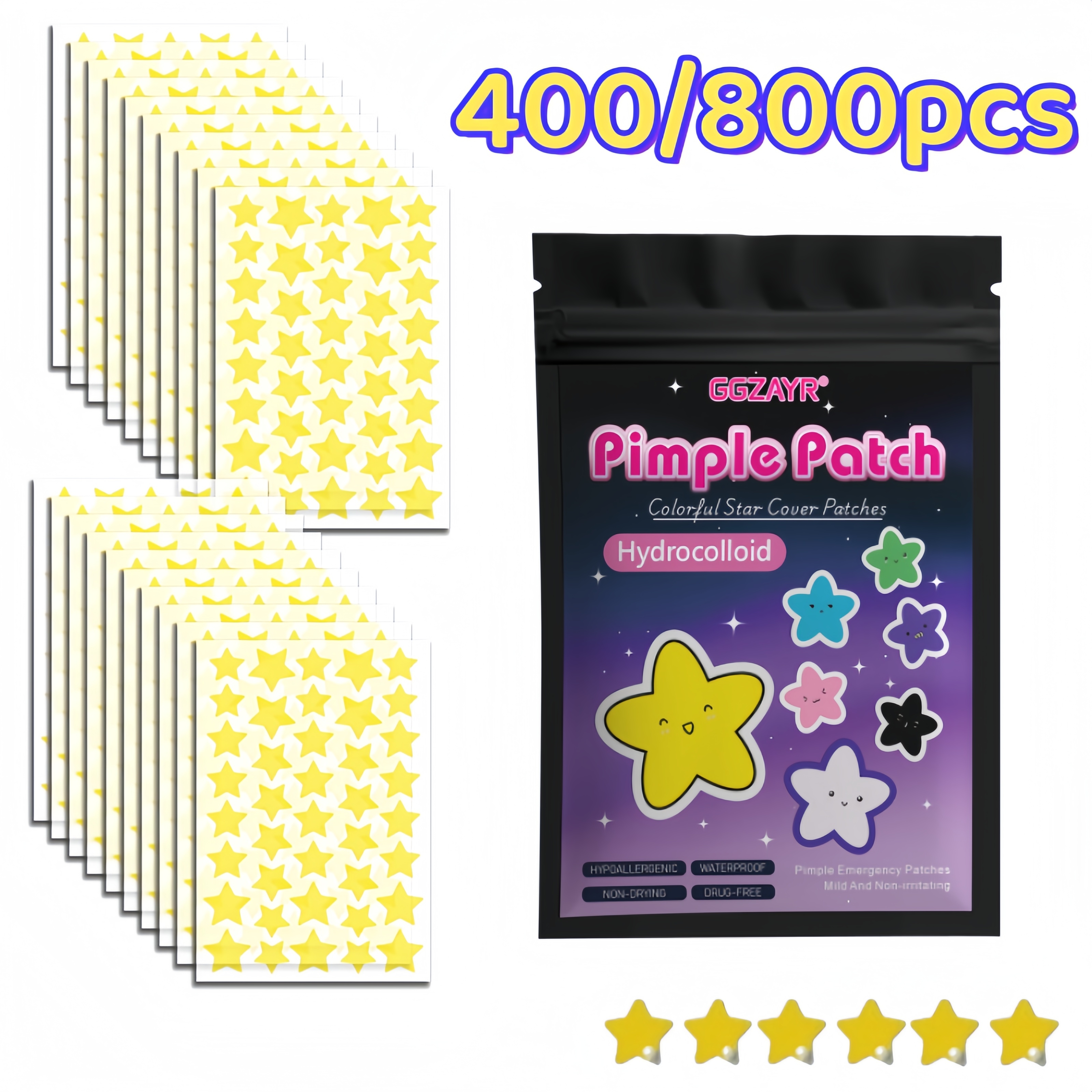 400/800pcs Hydrocolloid Acne P - Skincare Acne 评论和价格
