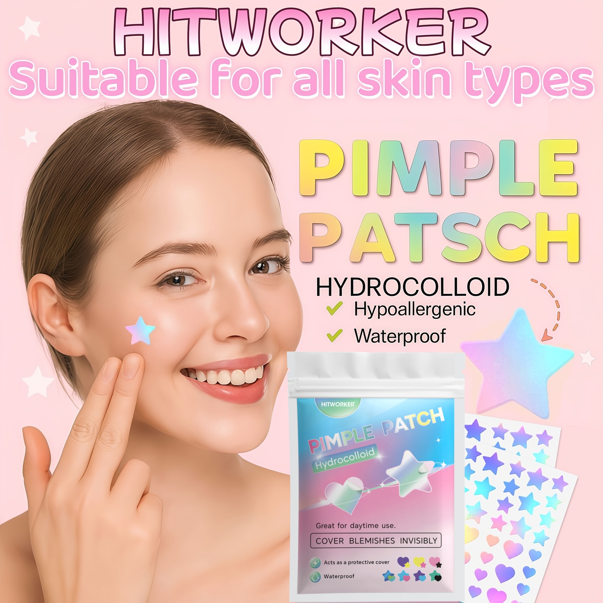 360pcs Colorful Acne Patches – - Skincare Acne 评论和价格