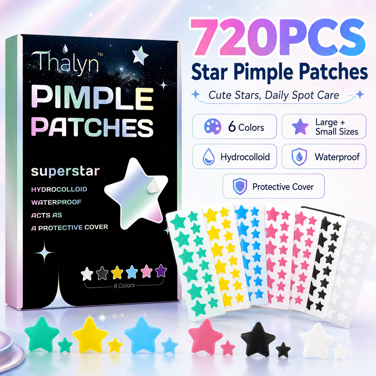 720PCS Star Blemish Patches Hy - Skincare Acne 评论和价格