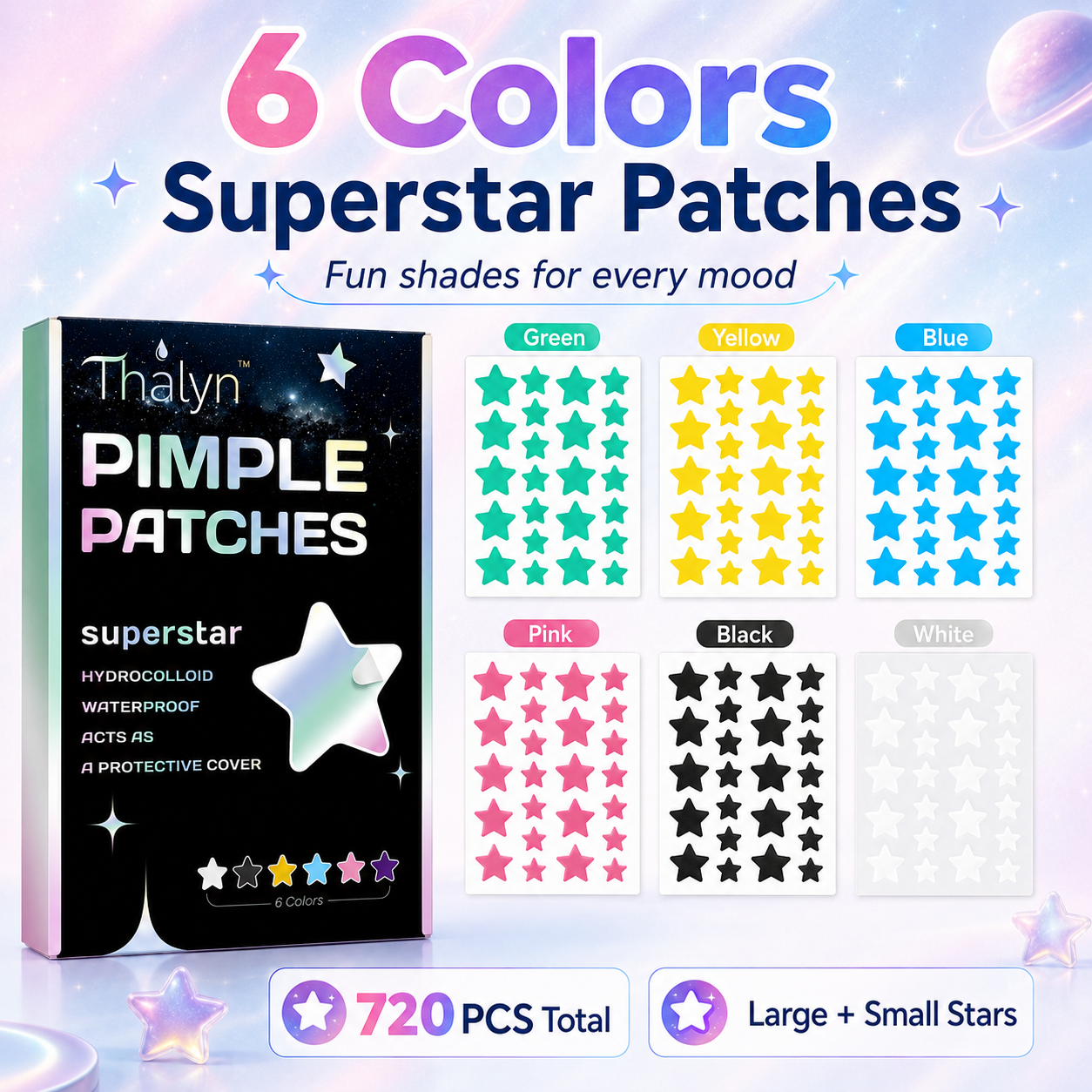 720PCS Star Blemish Patches Hy - Skincare Acne 评论和价格