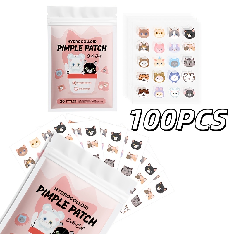 100pieces cute cat Pimple patc - Skincare Acne 评论和价格