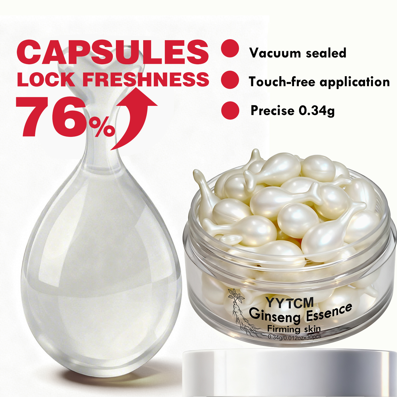 Ginseng Essence Capsules, Mois - Retinol Vitamin A Cream 评论和价格