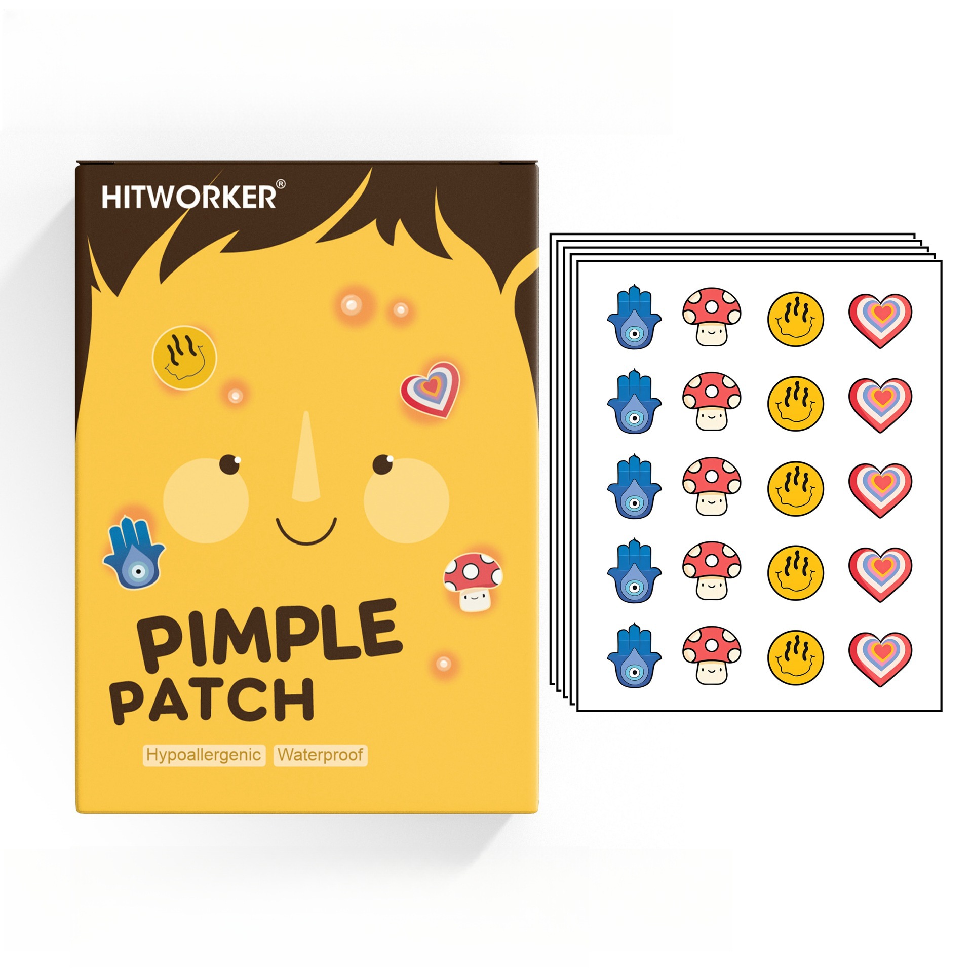 100Pcs Cute 4 Shapes Acne Pimp - Skincare Acne 评论和价格