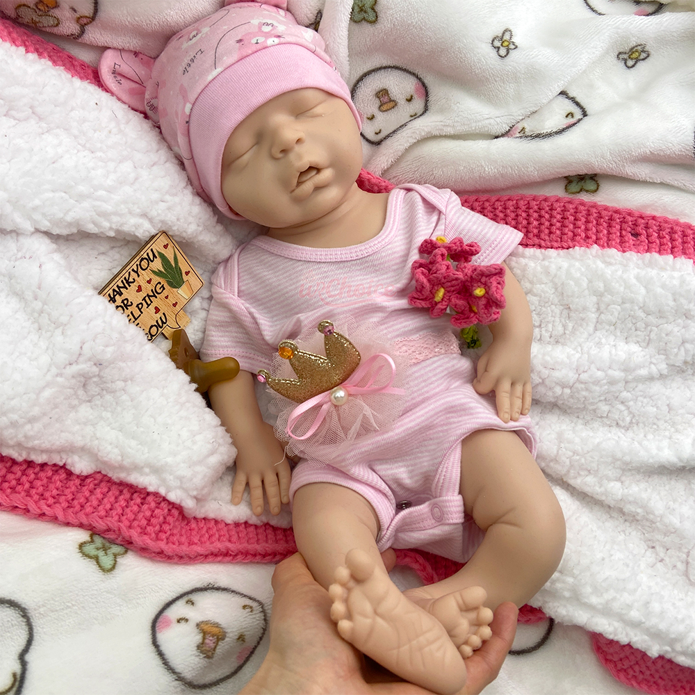 45cm Silicone Reborn Baby Girl - Skincare Newborn 评论和价格