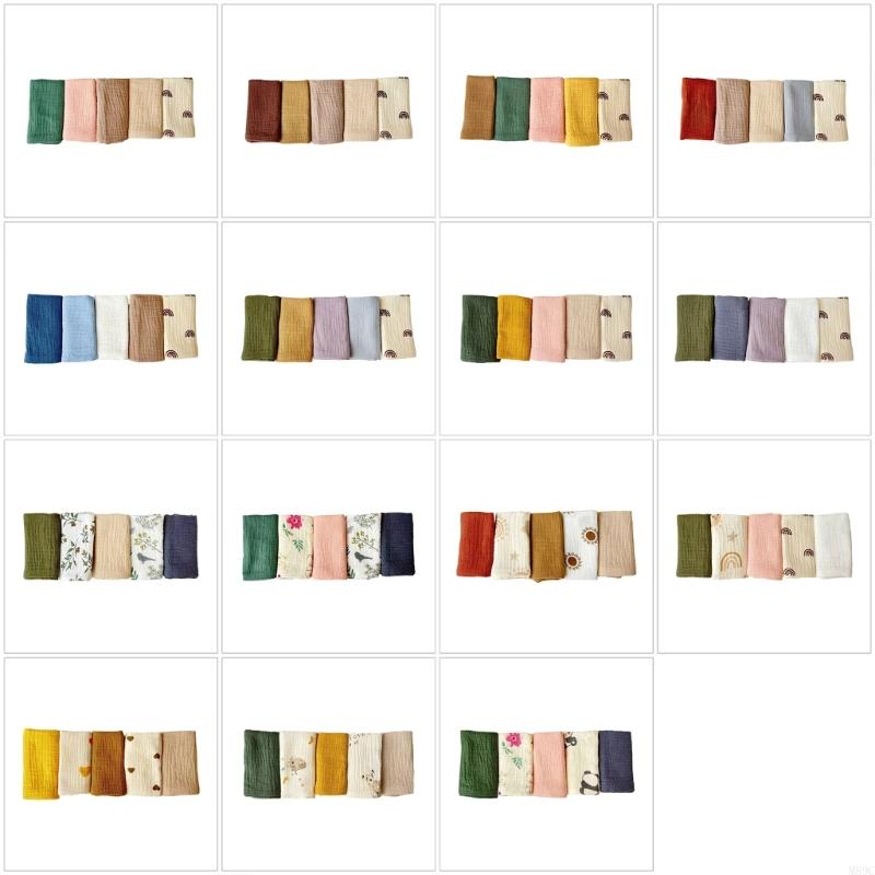 M89C 5 Pieces Soft Cotton Burp - Skincare Newborn 评论和价格